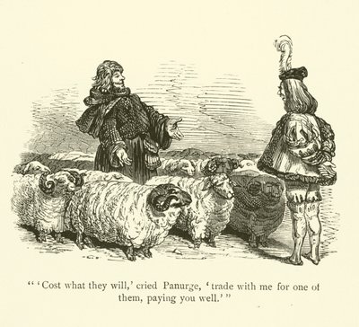 Ilustracja do dzieł Rabelais autorstwa Gustave after Dore